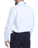 104682064-Camisa-classic-fit-Oscar-de-la-Renta-celeste-micro-cuadros-para-hombre