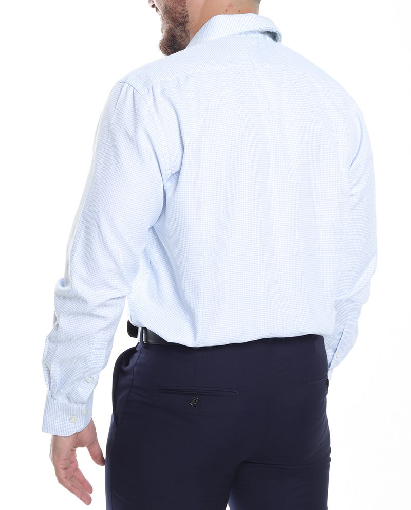 104682064-Camisa-classic-fit-Oscar-de-la-Renta-celeste-micro-cuadros-para-hombre