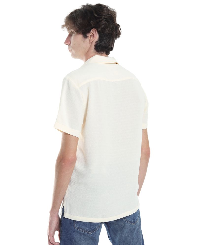 104565570-Camisa-Denim---Flower-beige-con-textura-para-hombre