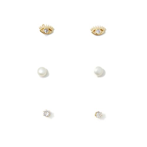 Set de 3 aretes pequeños para mujer