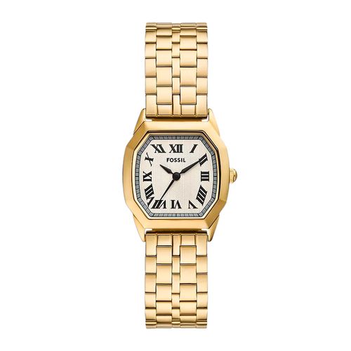 Reloj Fossil análogo acero inoxidable dorado para mujer
