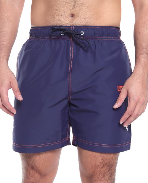 Traje de baño Nautica Jeans Co. azul navy sólido para hombre