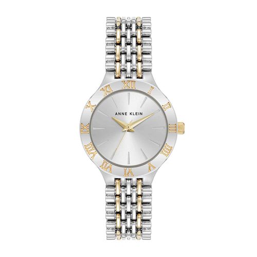 Reloj Anne Klein análogo metálico plateado para mujer