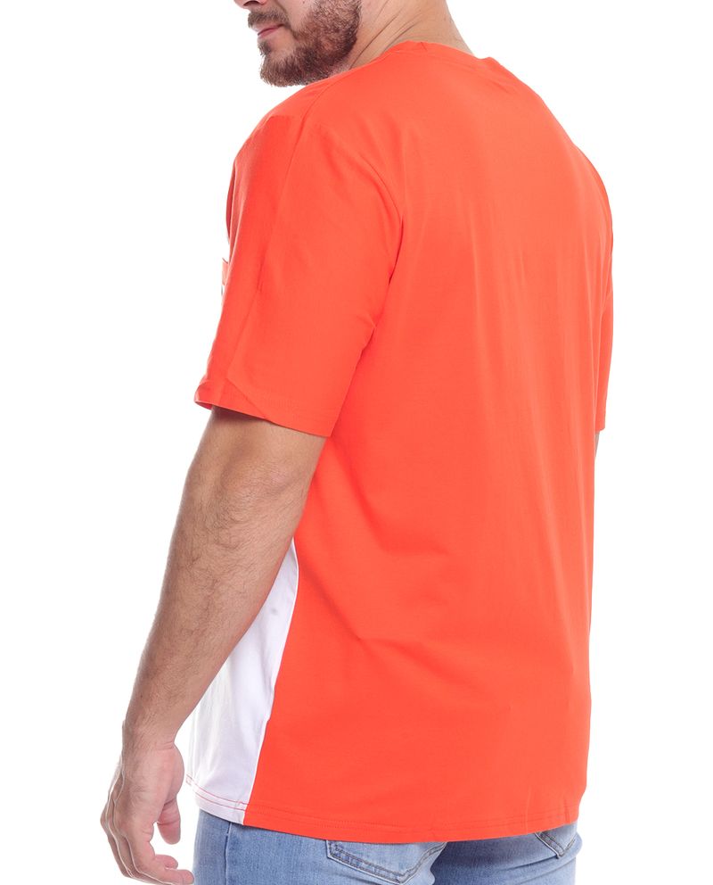 104675927-Camiseta-casual-Gents-naranja-color-block-para-hombre
