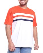 104675927-Camiseta-casual-Gents-naranja-color-block-para-hombre