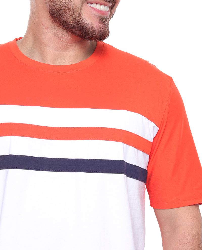 104675927-Camiseta-casual-Gents-naranja-color-block-para-hombre