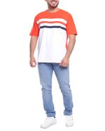 104675927-Camiseta-casual-Gents-naranja-color-block-para-hombre