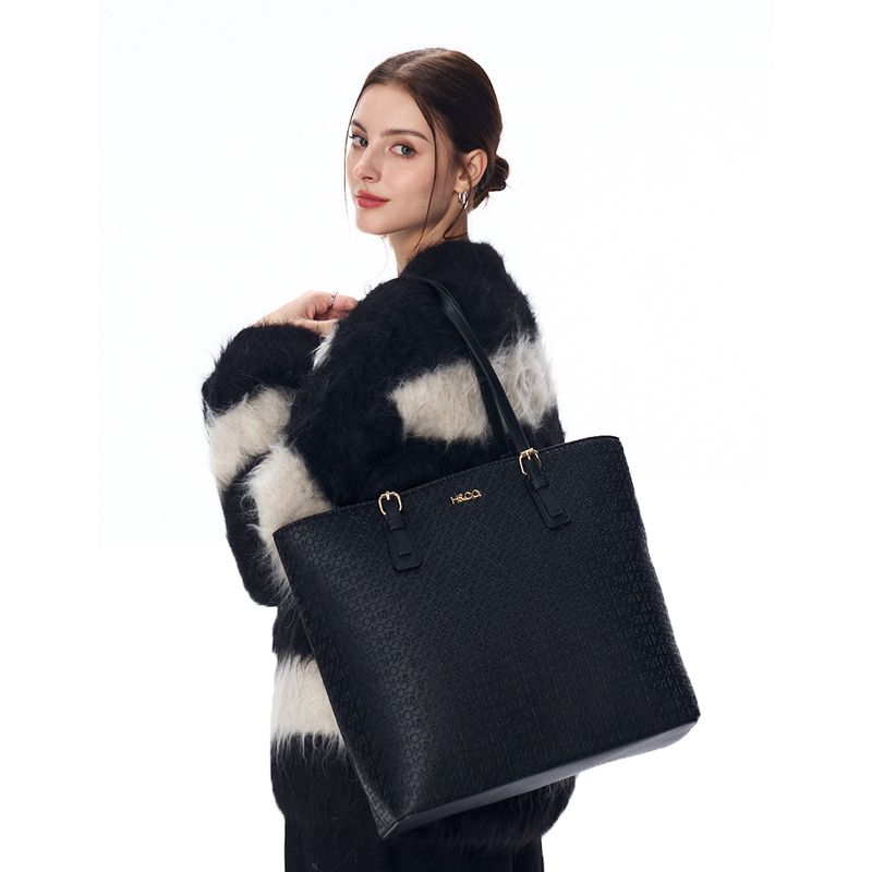 Set de carteras tote/crossbody H&Co color negro para mujer - Siman ...