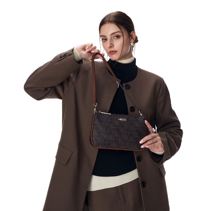 Set de carteras tote/shoulder bag H&Co color café para mujer - Siman ...
