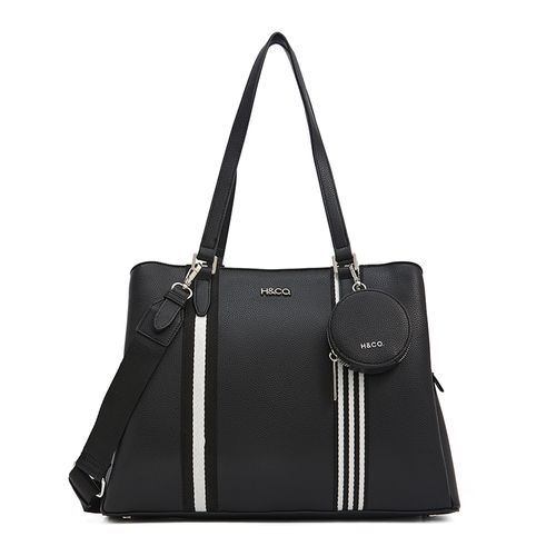 Cartera tote H&Co color negro para mujer