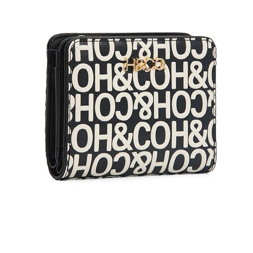Billetera H&Co color negro/blanco para mujer