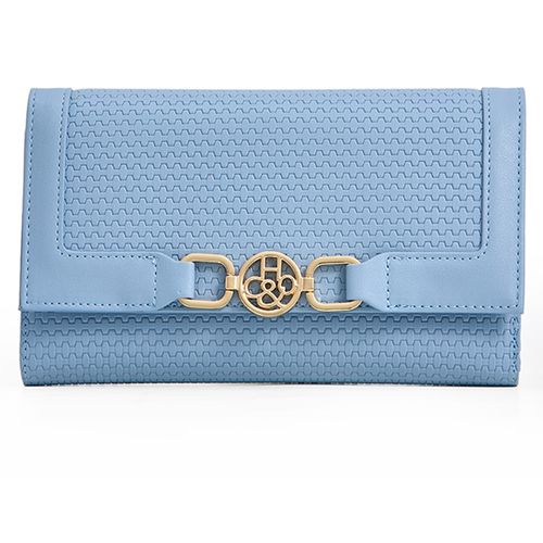 Billetera H&Co color celeste para mujer