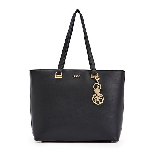 Cartera tote H&Co color negro para mujer