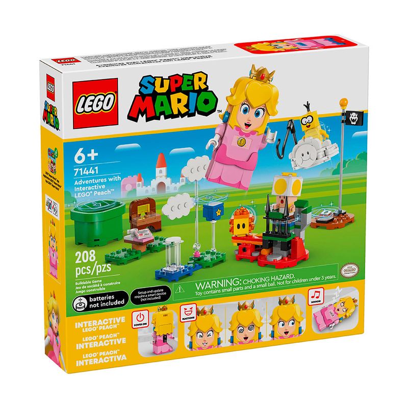 Lego Super Mario Princesa Peach interactivo Aventuras Siman