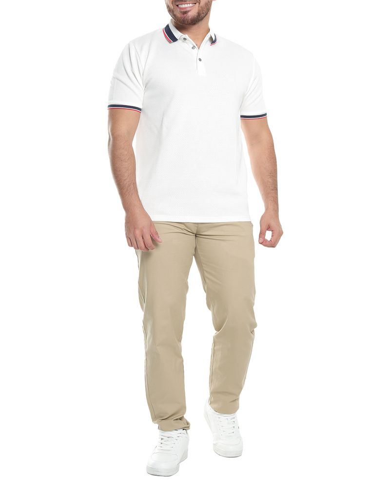104674642-Camisa-polo-Gents-blanca-con-textura-para-hombre