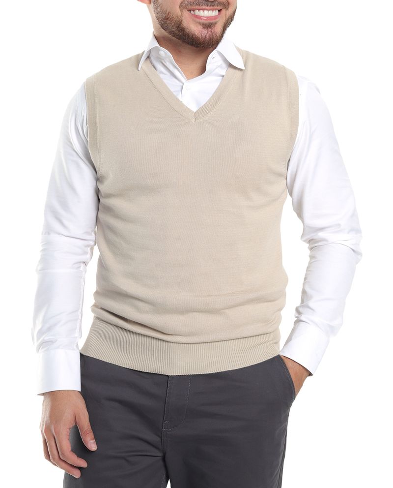 104567054-Chaleco-Gents-beige-con-textura-para-hombre