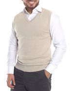 104567054-Chaleco-Gents-beige-con-textura-para-hombre