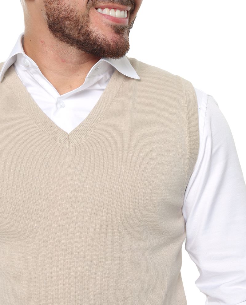 104567054-Chaleco-Gents-beige-con-textura-para-hombre