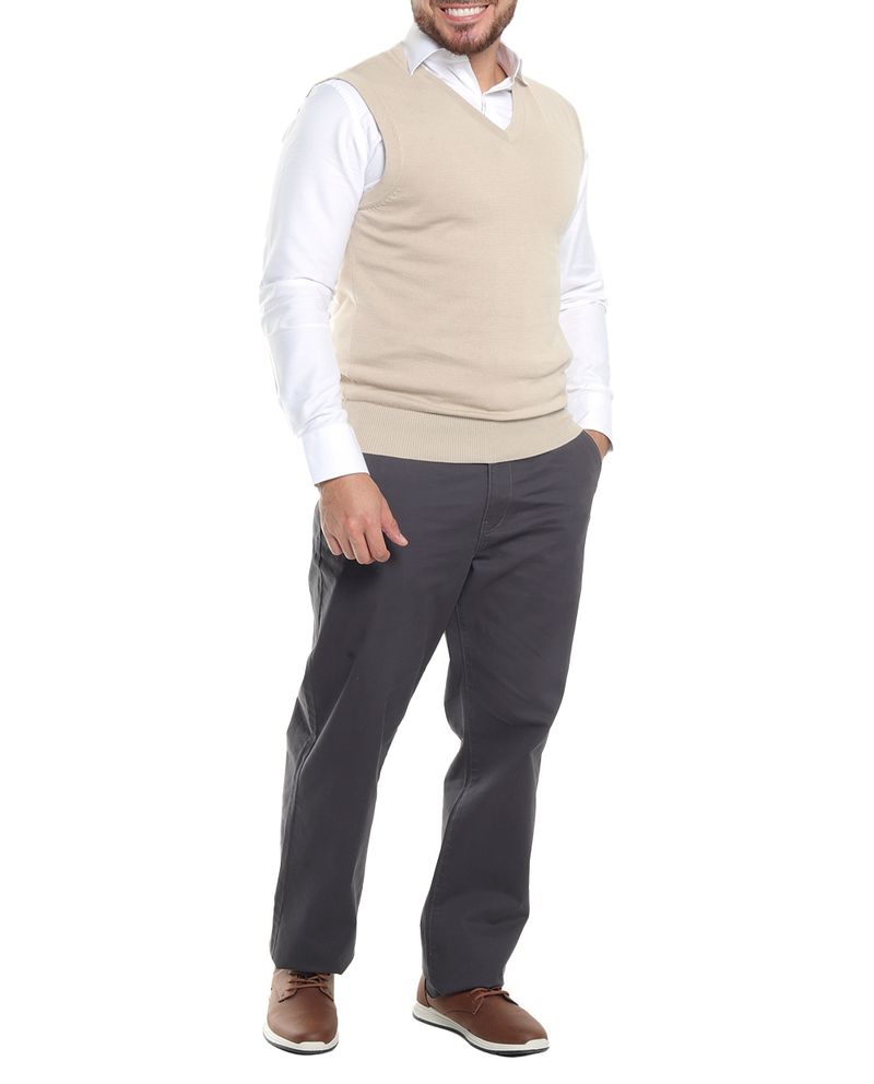 104567054-Chaleco-Gents-beige-con-textura-para-hombre