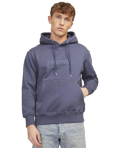 Suéter hoodie Jack & Jones regular fit estampado J&J para hombre