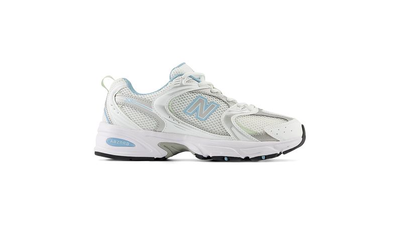 Zapato New Balance 530 casual blanco celeste para mujer