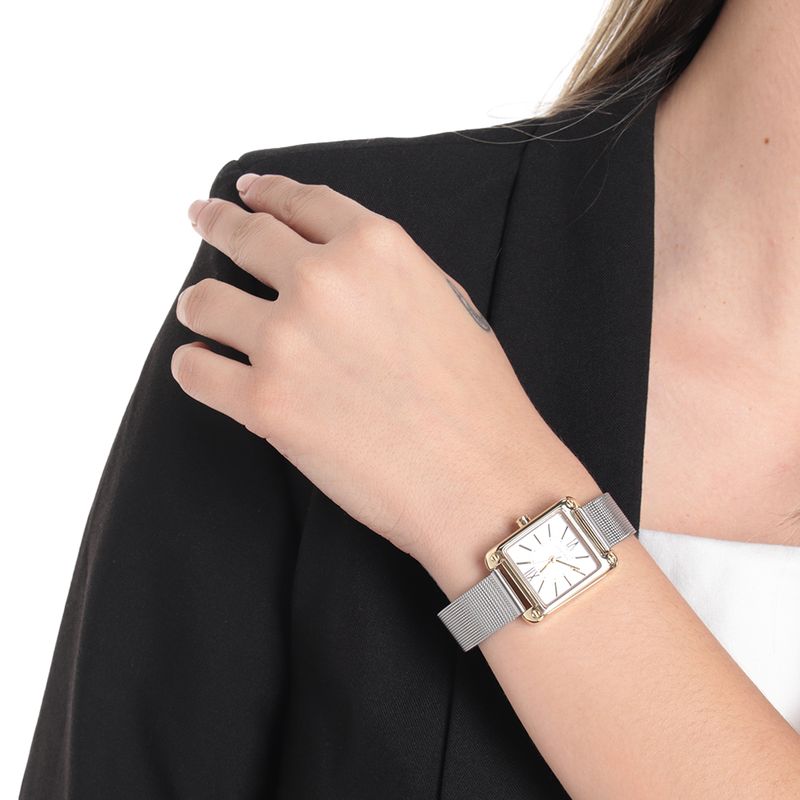 Reloj Nine West análogo metálico plateado para mujer - Siman Costa Rica