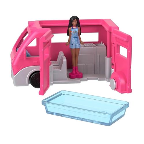 Barbie land mini vehículos con muñecas y accesorios