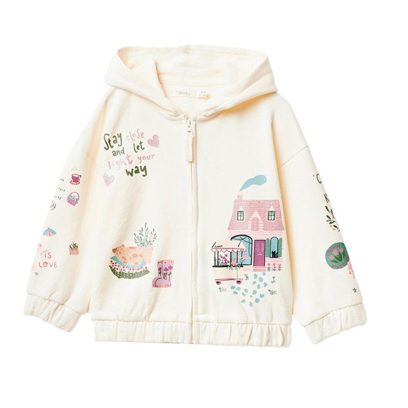 Sudadera blanca niña 2025