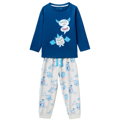 Pijama multicolor con estampado para niño