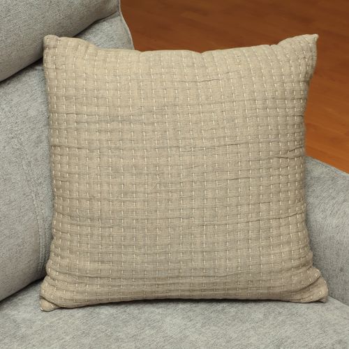 Cojín con textura a cuadros 45x45 cm
