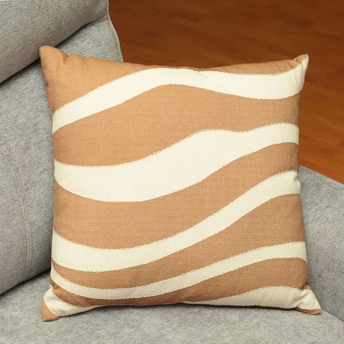 Cojín decorativo con ondas 45x45 cm