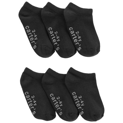 Set de 6 pares de calcetines negro sólido para niño