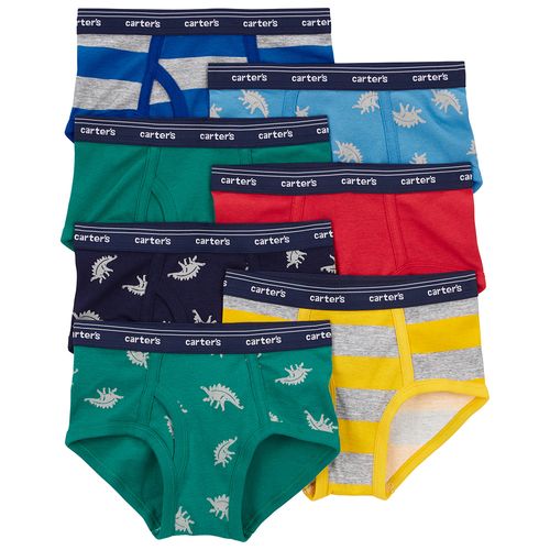 Set de 7 piezas ropa interior multicolor con estampado para niño