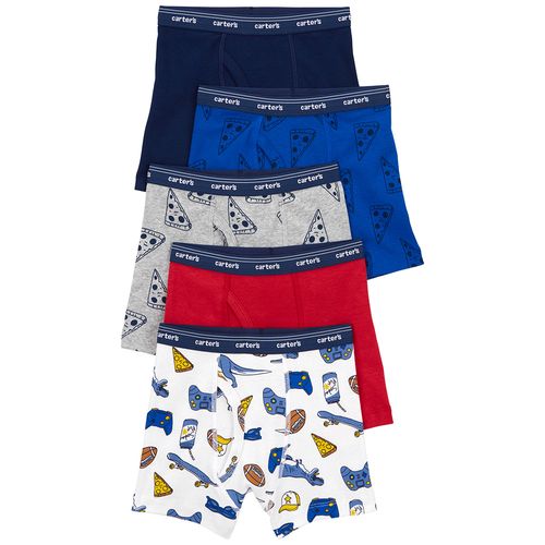 Set de 5 piezas ropa interior multicolor con estampado para niño