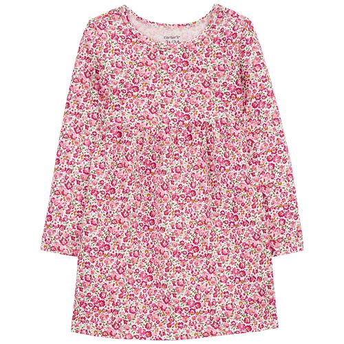 Vestido multicolor con estampado de flores para niña