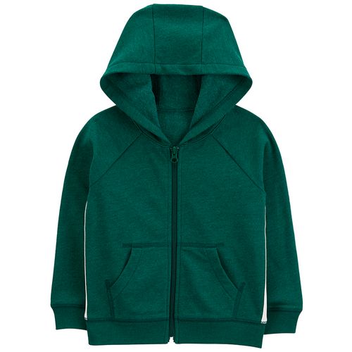 Sudadera verde sólido para bebé niño