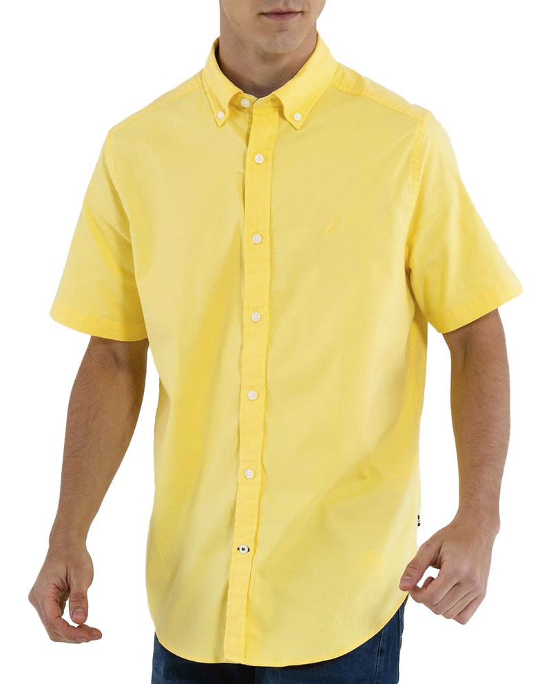 104679804-Camisa-classic-fit-Nautica-amarilla-solida-para-hombre