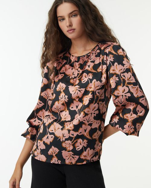 Blusa Sfera casual estampada manga larga para mujer