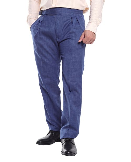 Pantalón formal PuroEGO azul heather para hombre