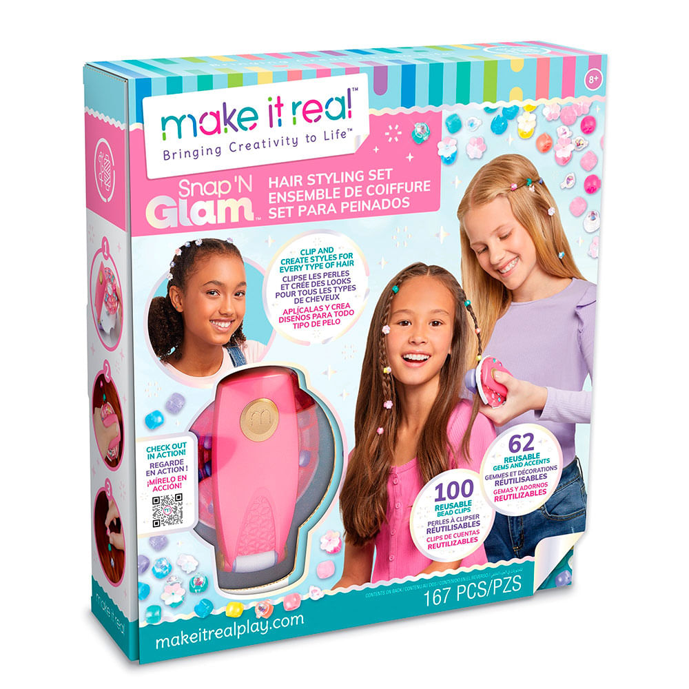 Make it Real Kit Para Diseños de Peinados Incluye 167 Piezas