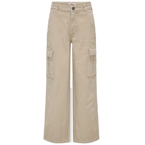 Pantalón beige sólido para niña