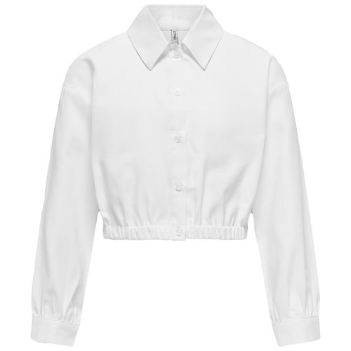 Blusa blanca sólido para niña