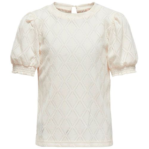 Blusa blanca sólido para niña