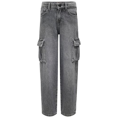 Jeans gris lavado para niña