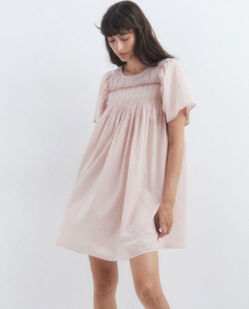 Camisón Sfera rosado manga corta para mujer