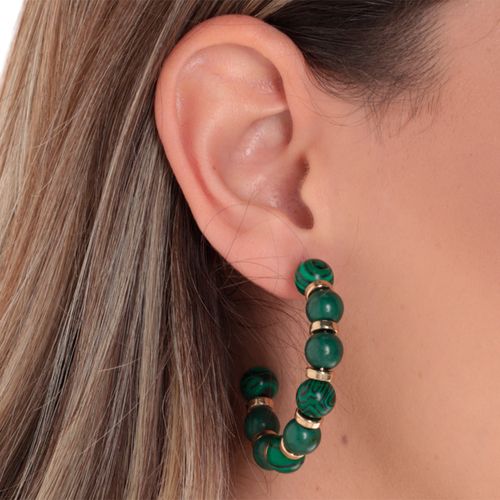 Aretes dorados para mujer