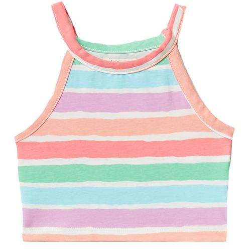 Blusa multicolor a rayas para niña