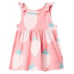 104675009-Vestido-rosado-con-estampado-de-fresas-para-bebe-niña
