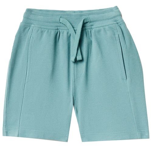 Short verde sólido para niño
