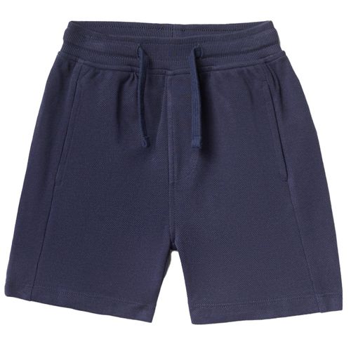 Short azul sólido para niño